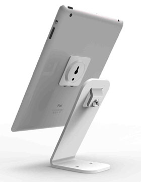 COMPULOCKS, THE HOVERTAB SECURITY STAND - UNIVERSAL DISPLAY LOCKABLE TABLET STAND FOR ANY TABLET OR SMARTPHONE, INCLUDES ADHESIVE STEEL PLATE AND 6